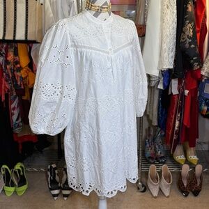 White Eyelet Dress